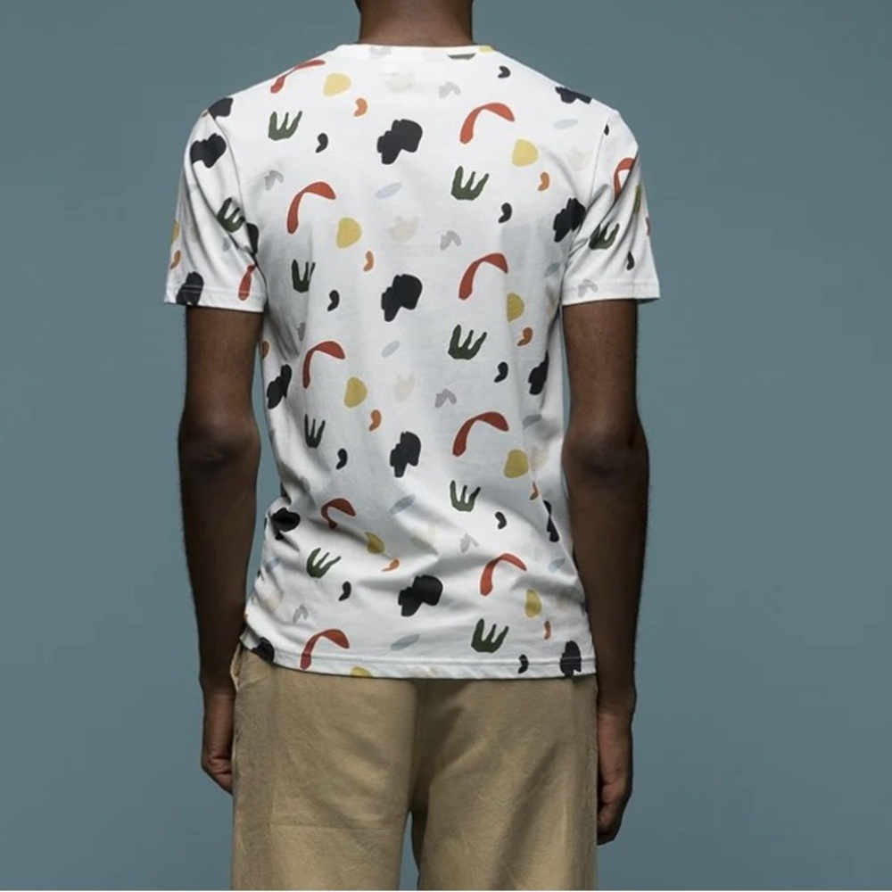 OLOW Katherine Plumb Terrazzo T-Shirt SZ Small Unisex - Picture 4 of 7
